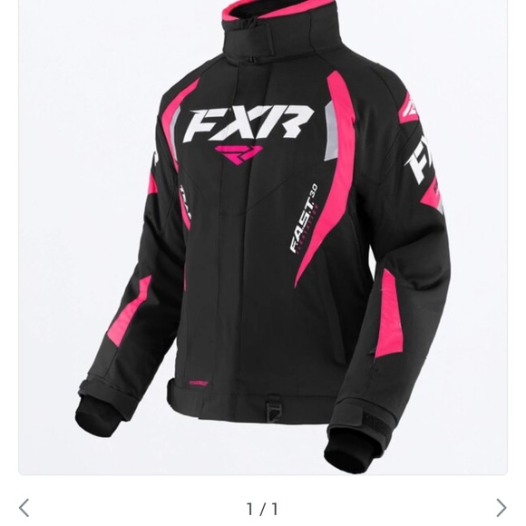 FVR Women's Ski Jacket - Black and Pink - Picture 7 of 7